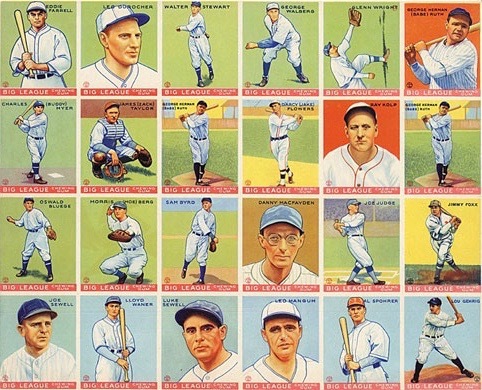 1933 Goudey Baseball Cards Uncut Sheet