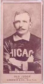 1887 N172 Old Judge Cap Anson (Uniform) baseball card