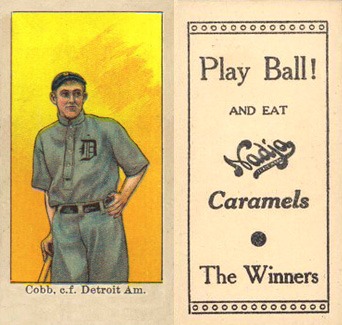 1909 Nadja Caramel E92 Ty Cobb baseball card
