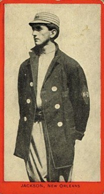 1910 T210 Old Mill Joe Jackson baseball card