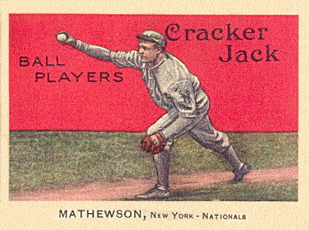 1914 Cracker Jack Christy Mathewson baseball card