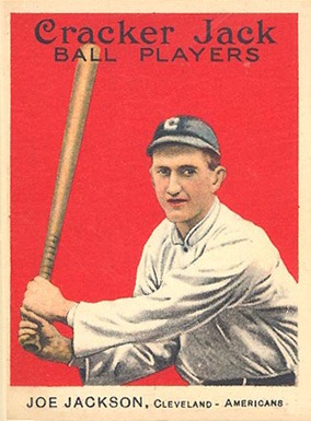 1914 Cracker Jack Joe Jackson baseball card
