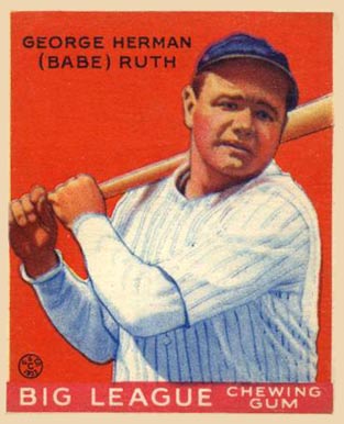 1933 Goudey #149 Babe Ruth baseball card