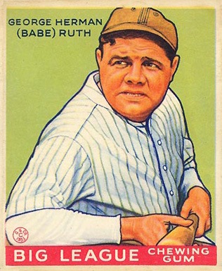 1933 Goudey #181 Babe Ruth baseball card