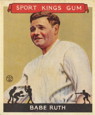 1933 Goudey Sport Kings #2 Babe Ruth baseball card