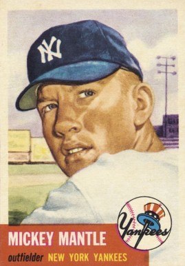 1953 Topps #82 Mickey Mantle baseball card