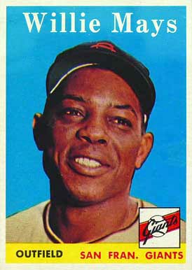 1958 Topps #5 Willie Mays baseball card