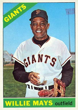 1966 Topps #1 Willie Mays baseball card