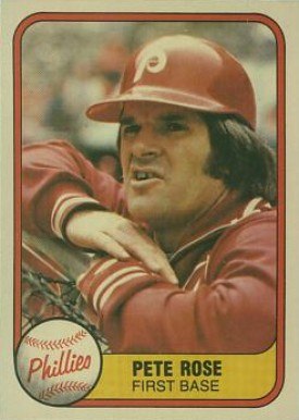 1981 Fleer #1 Pete Rose baseball card