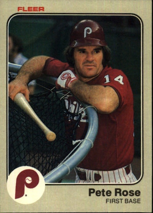 1983 Fleer #171 Pete Rose baseball card