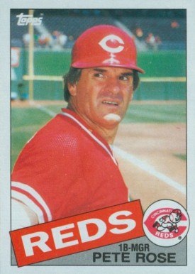 1985 Topps #600 Pete Rose baseball card