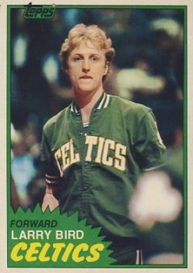 1981 Topps #4 Larry Bird basketball card