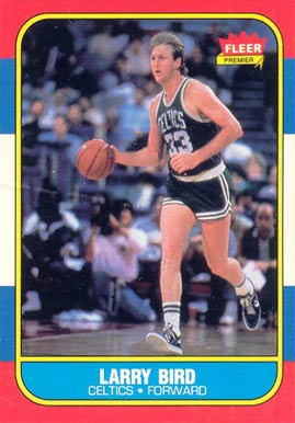 1986 Fleer #9 Larry Bird Basketball Card