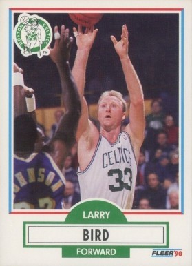 1990 Fleer #8 Larry Bird Basketball Card