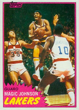 1981 Topps #21 Magic Johnson Basketball Card