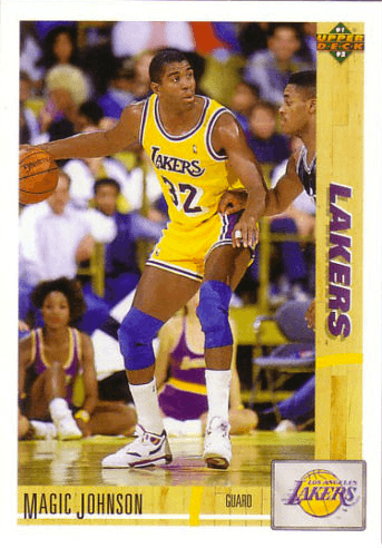 1991 Upper Deck 45 Magic Johnson Basketball Card
