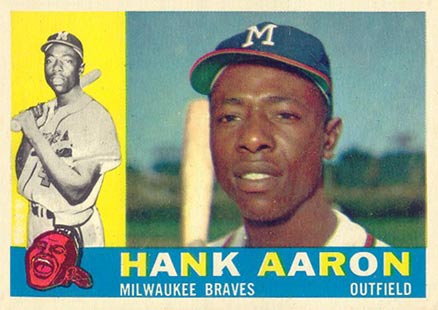 1960 Topps #300 Hank Aaron Baseball Card