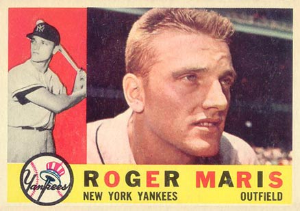 1960 Topps #377 Roger Maris Baseball Card