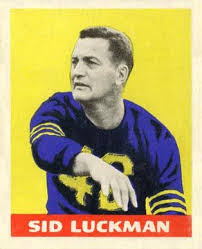 1948 Leaf Sid Luckman Rookie Card