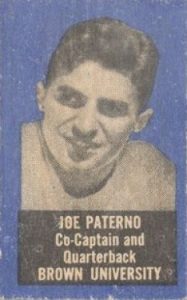 1950 Topps Felt Backs Joe Paterno Rookie Card