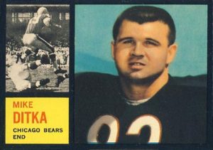 1962 Topps Mike Ditka Rookie Card