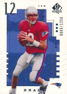 2000 SP Authentic Tom Brady Rookie Card