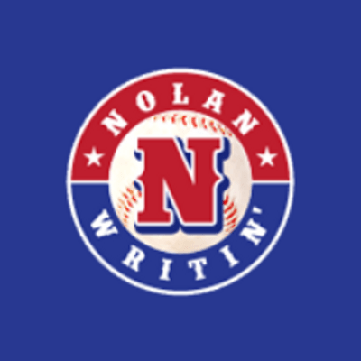 Nolan Writin' Texas Rangers Baseball Website Blog Logo