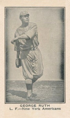 1921 American Caramel #96 Babe Ruth Baseball Card Name Shown As George Variation