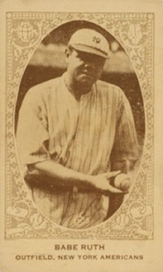 1922 E120 American Caramel Babe Ruth Baseball Card