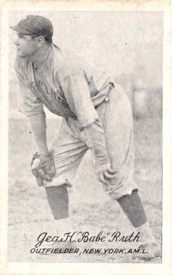 1923-1924 Exhibits Geo. H. "Babe" Ruth Baseball Card