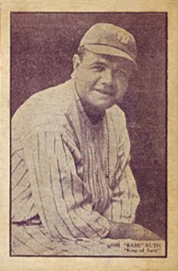 1933 Uncle Jacks Candy #24 Babe Ruth Baseball Card