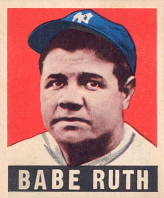 1948 Leaf #3 Babe Ruth Baseball Card