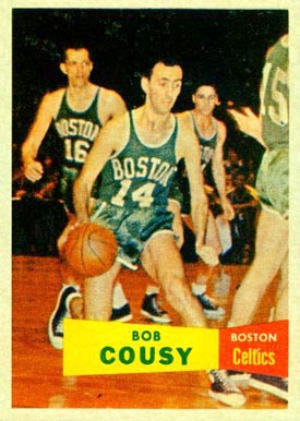 1957 Topps #17 Bob Cousy Rookie Card