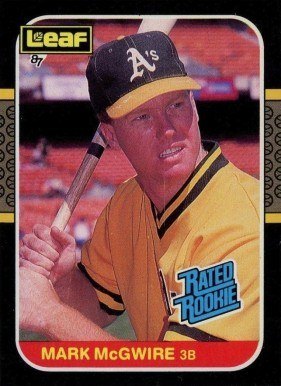 1987 Leaf #46 Mark McGwire Rated Rookie