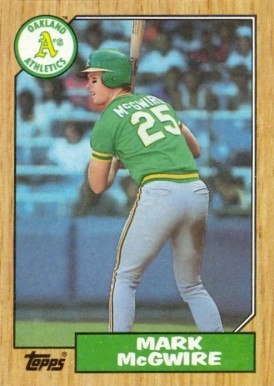 1987 Topps #366 Mark McGwire Rookie Baseball Card