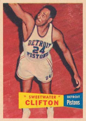 1957 Topps #1 Nat Clifton Basketball Card