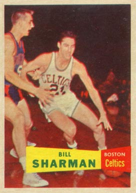 1957 Topps #5 Bill Sharman Rookie Card