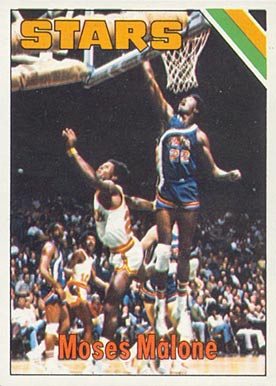 1975 Topps #254 Moses Malone Rookie Card