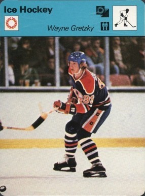 1977 Sportscaster Italy #77-10 Wayne Gretzky Hockey Card