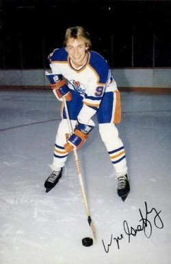 1979 Oilers Postcard #9 Wayne Gretzky Hockey Card