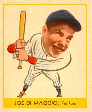 1938 Goudey #250 Joe DiMaggio Baseball Card