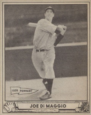 1940 Play Ball #1 Joe DiMaggio Baseball Card