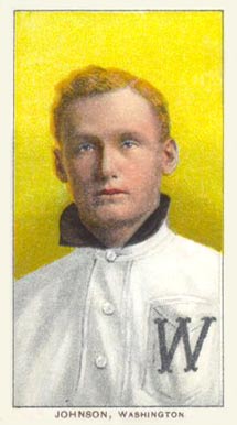 1909-11 T206 White Border Walter Johnson Rookie Card (Portrait)