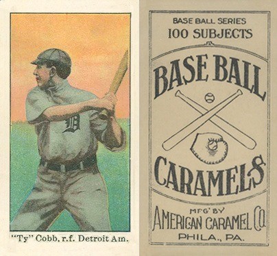 1909 American Caramel Ty Cobb Baseball Card