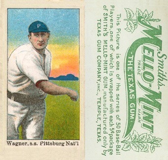 1910 Mello Mint Honus Wagner Baseball Card Throwing