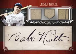 2009 Topps Sterling Babe Ruth Signed Baseball Card
