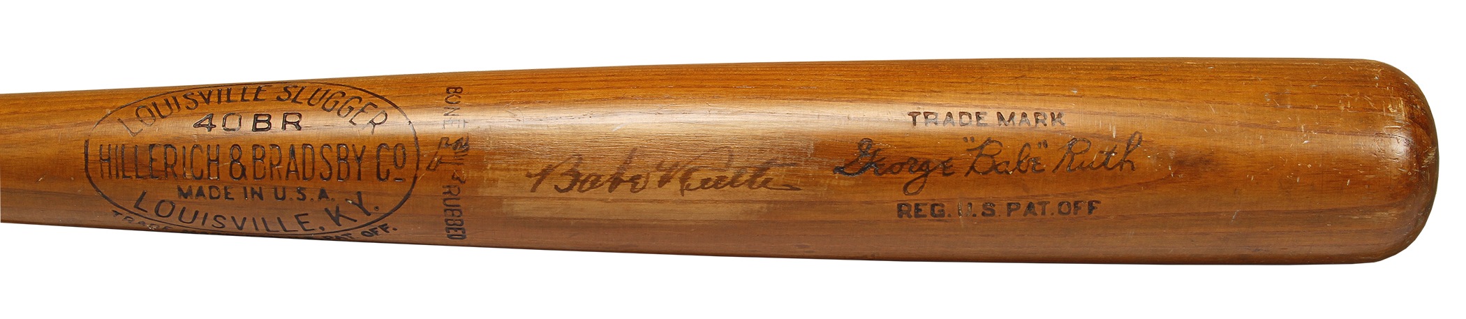 Babe Ruth Baseball Bat With Signature