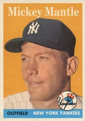 1958 Topps #150 Mickey Mantle Baseball Card