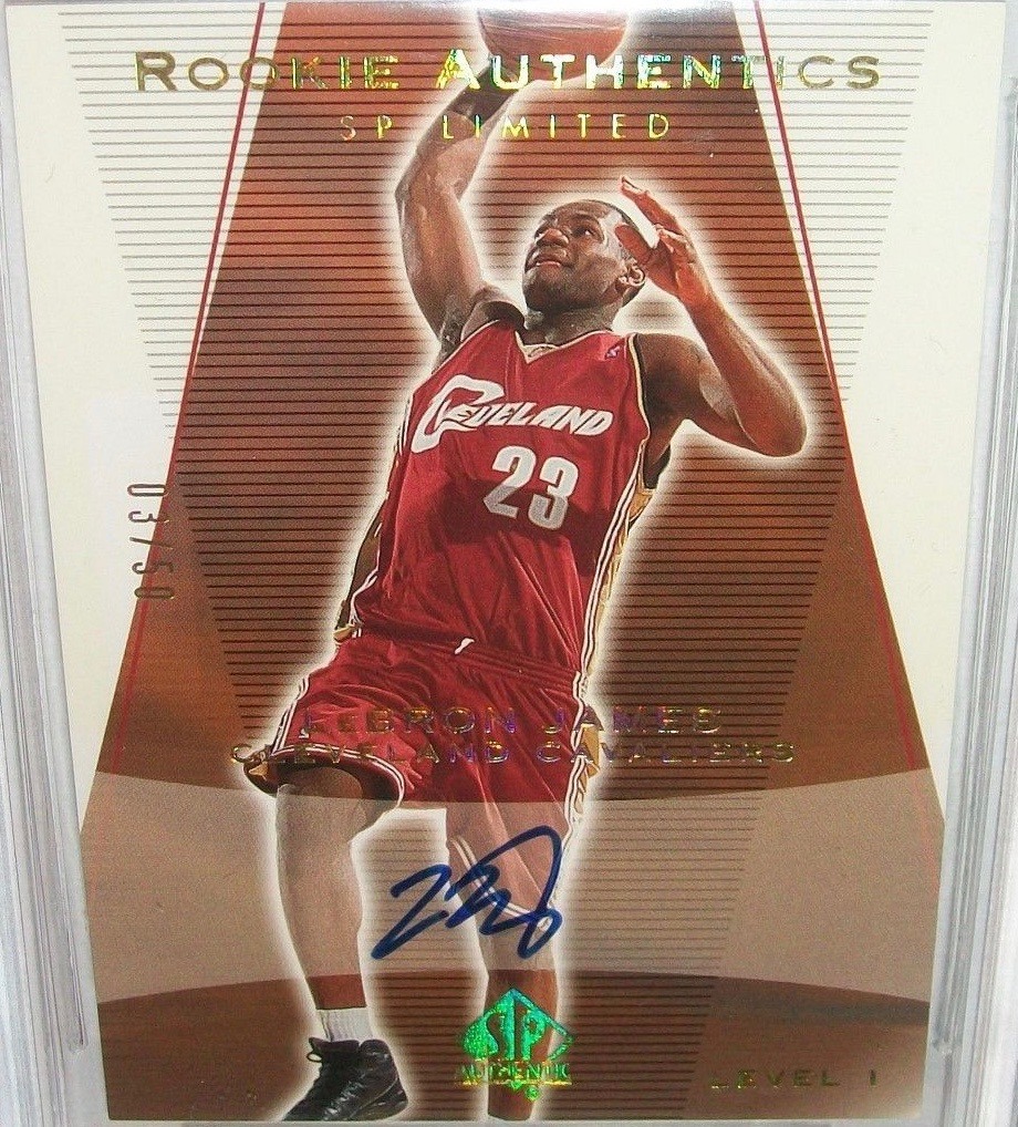 LeBron James rookie card and the top ten most valuable basketball cards