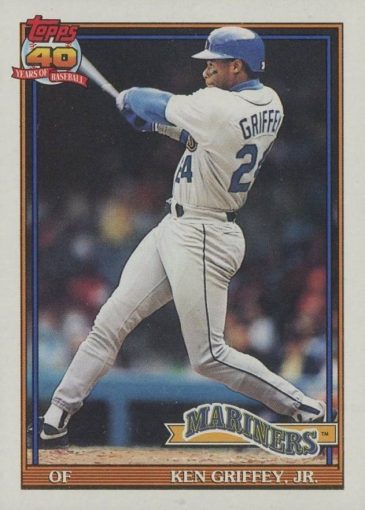 10 Most Valuable 1991 Topps Baseball Cards Old Sports Cards   1991 Topps 790 Ken Griffey Jr. Baseball Card 365x510 